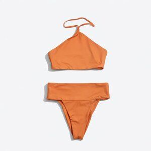 FP x Toast Swim Bikini Set - Signature Apex Top & Banded Bottom XS Nectarine NWT